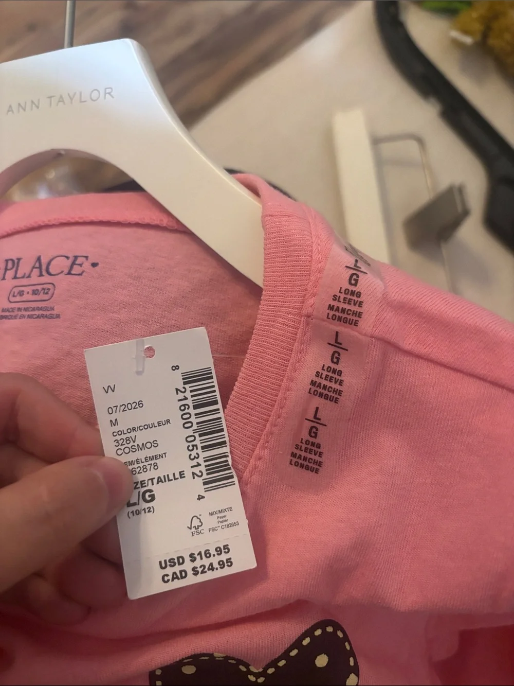 Always dream long sleeve girls 10/12 NWT